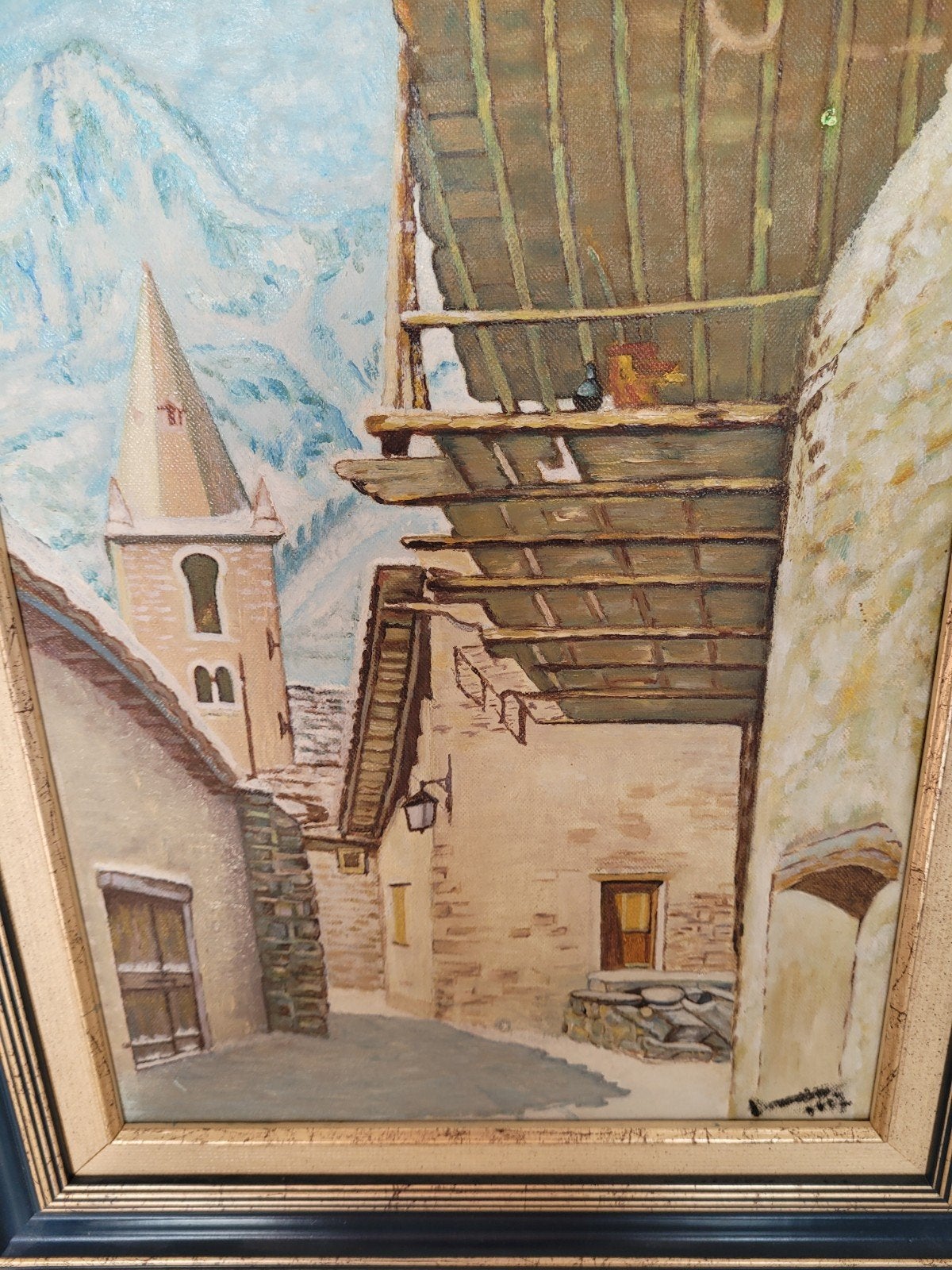 Tres Beau Tableau intact pays France dans nice, Antiquités & Art, Art | Peinture | Classique, Enlèvement ou Envoi