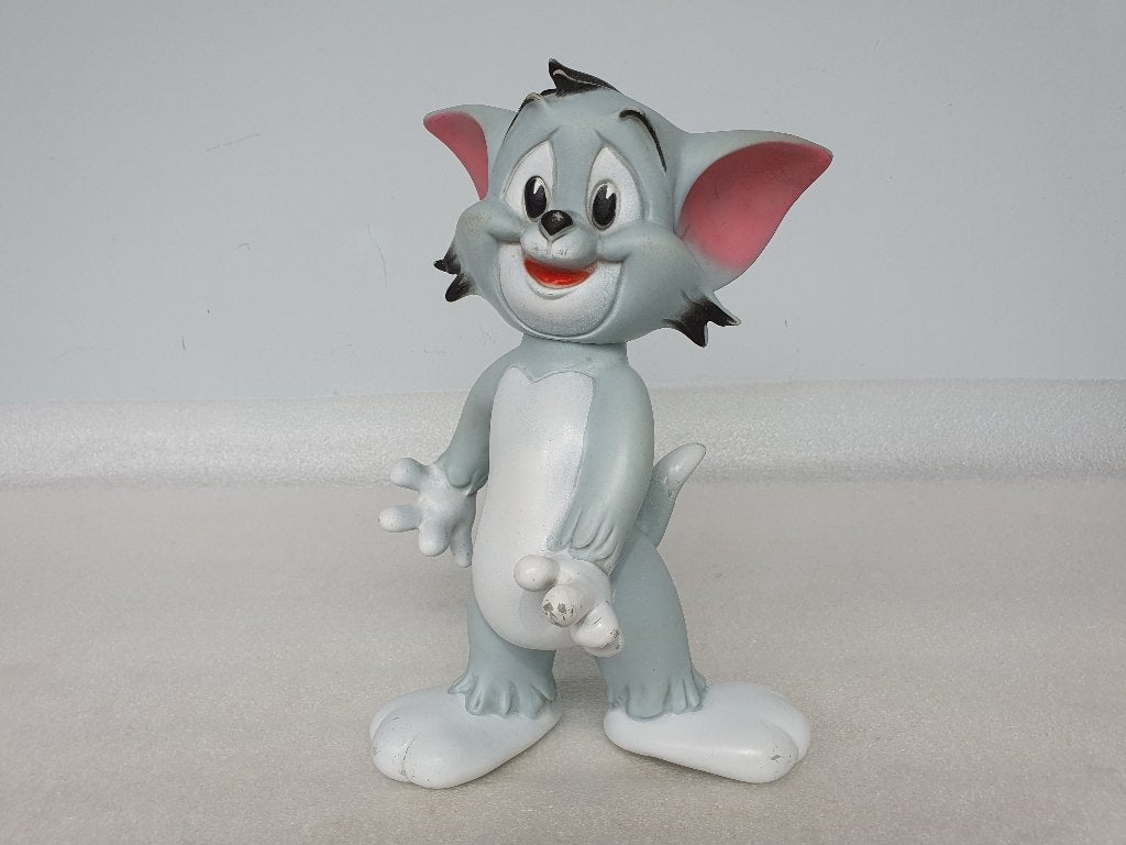 Tom & Jerry: pieper Tom ca. 26 cm (Ledra, made in Italy), Ophalen of Verzenden, Gebruikt