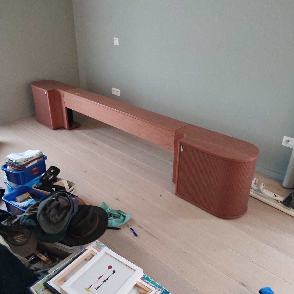 Auping hoofdbord met kastjes, Huis en Inrichting, Slaapkamer | Bedden, Ophalen, Gebruikt