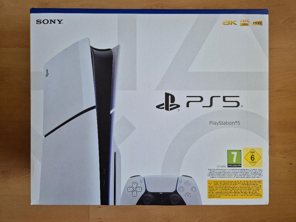 PS5 Slim-garantie met PlayStation 5-schijfstation, Games en Spelcomputers, Spelcomputers | Sony PlayStation 5, Zo goed als nieuw