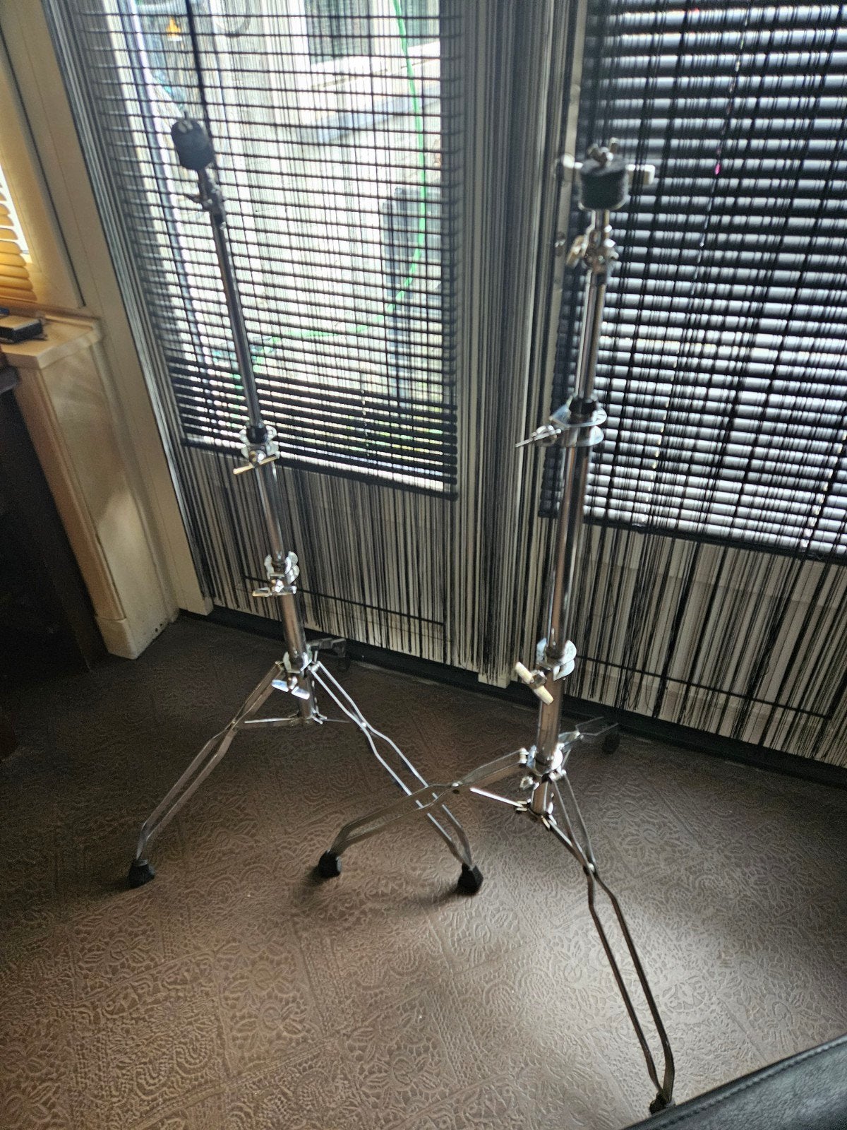 2 Premier Trilok cymbal stands, Muziek en Instrumenten, Standaarden, Ophalen of Verzenden, Gebruikt, Instrumentstandaard, Drums of Percussie