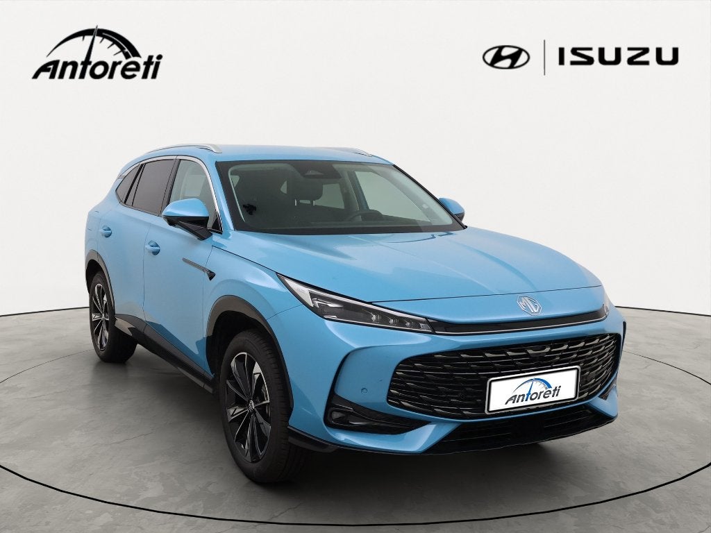 MG HS HYBRID+ 1.5 T-GDi Luxury DCT FULL OPTION, Auto's, 1498 cc, 4 cilinders, Blauw, 5 zetels
