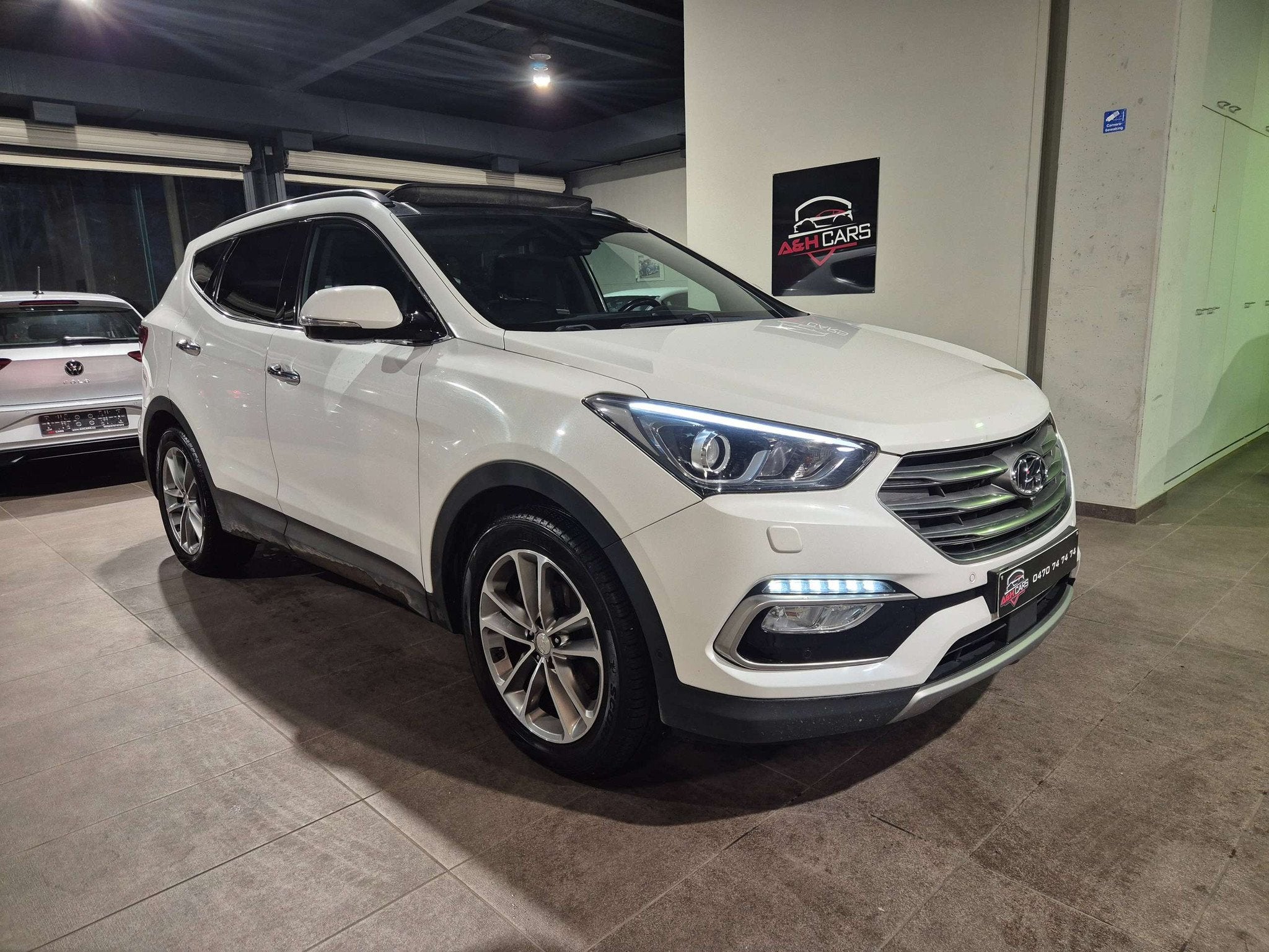 Hyundai Santa Fe Santa Fe blue 2.2 CRDI 2WD Automatik Family, Autos, Cuir, Euro 6, Entreprise, 200 ch