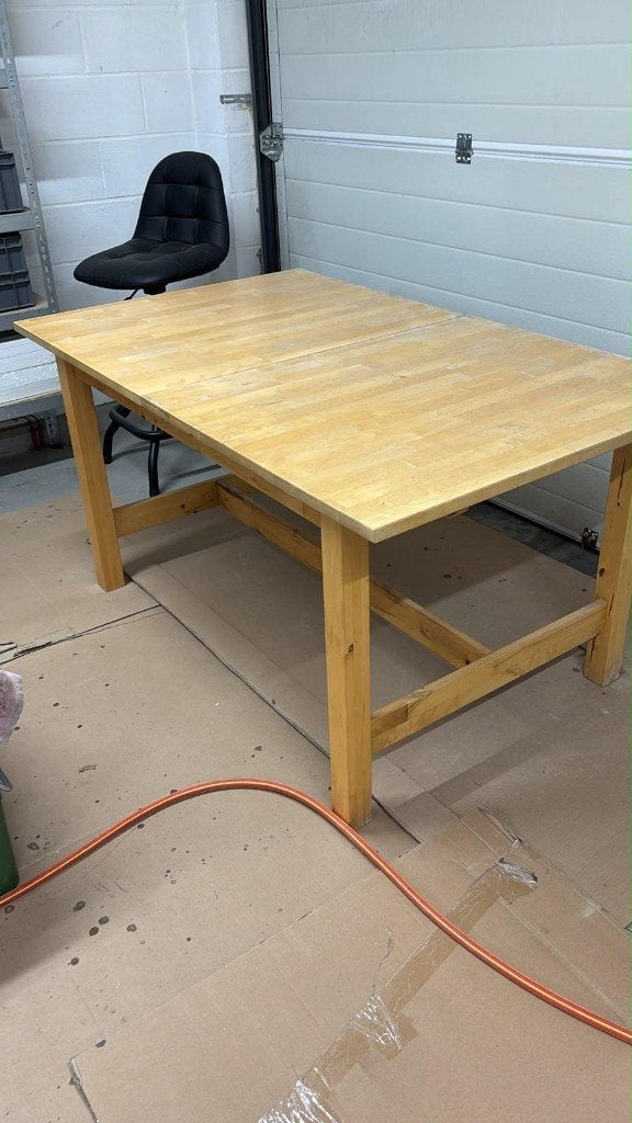 Table extensible en bouleau massif + 6 chaises, Maison & Meubles, Tables | Tables à manger, 150 à 200 cm, Cinq personnes ou plus