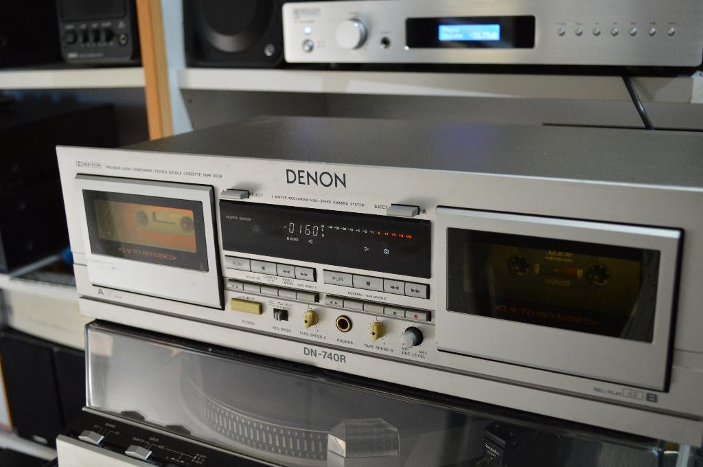 DENON 740 R DUBBEL CASSETTEDECK, Ophalen, Dubbel, Denon