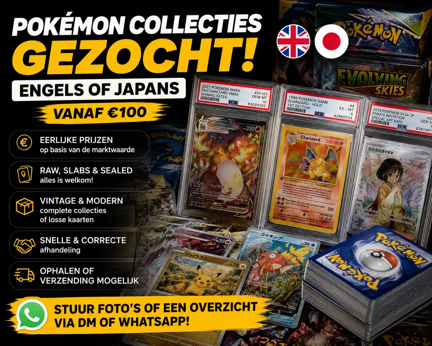 Pokémon Collecties Gezocht! | Vanaf €100, Ophalen of Verzenden, Zo goed als nieuw