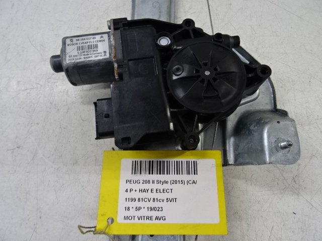 MOTEUR LEVE VITRE ELECTRIQUE AVANT GAUCHE (9616401780), Utilisé, Gauche, Peugeot