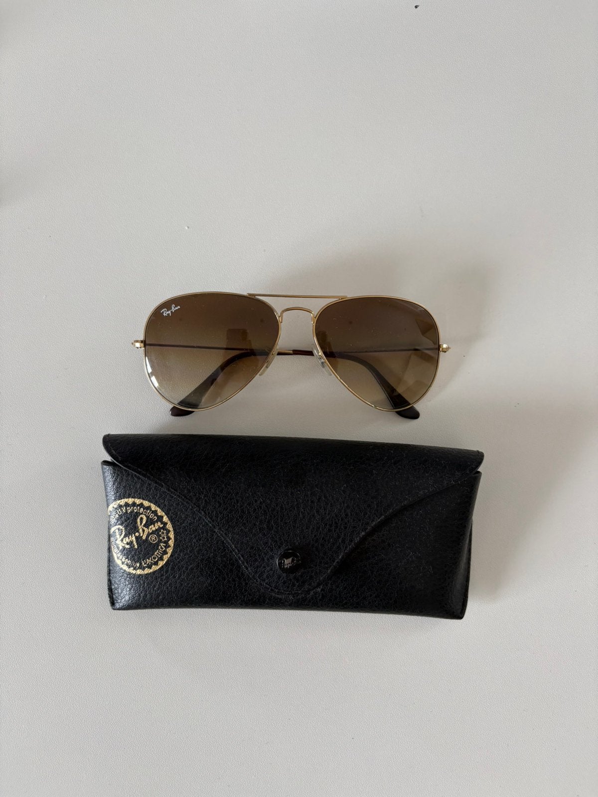 Ray-ban zonnebril, Zonnebril, Geel, Ophalen of Verzenden, Zo goed als nieuw