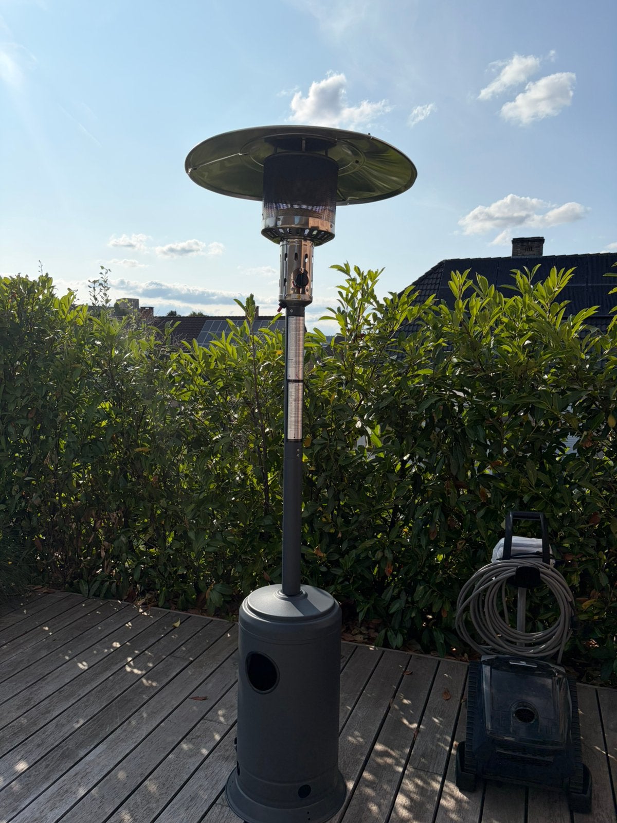 Chauffage de terrasse (rarement utilisé), Enlèvement, Utilisé, Gaz