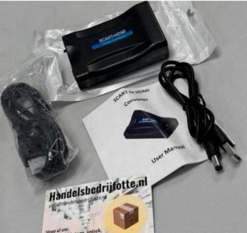 Adaptateur péritel vers HDMI - Full HD 720P/1080P - Nouveau, TV, Hi-fi & Vidéo, Convertisseurs, Neuf, Enlèvement ou Envoi