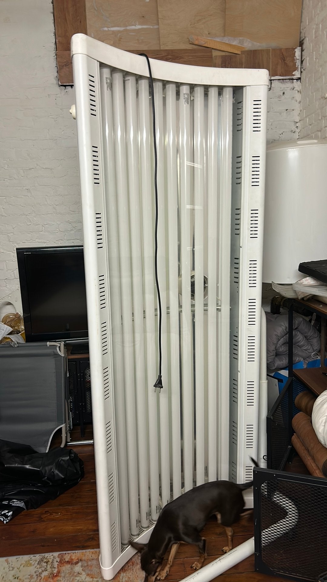 Zonnebank, Elektronische apparatuur, Ophalen, Gebruikt