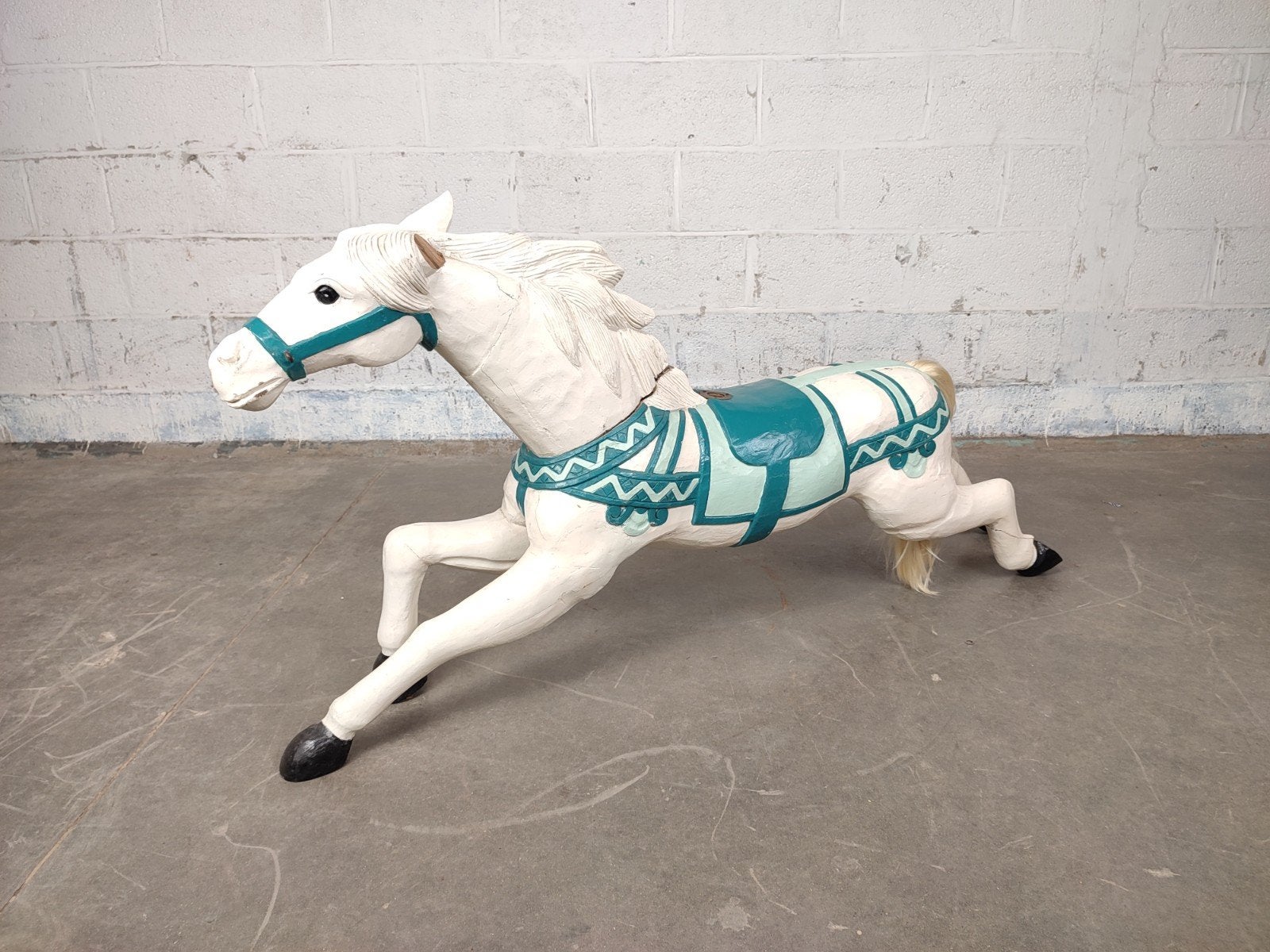 Groot authentiek houten kermis / carrouselpaard, Ophalen