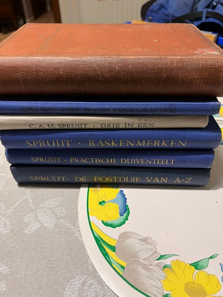 Duivensportboeken C.A.M. Spruijt: Practische Duiventeelt, Ra, Boeken, Ophalen of Verzenden, Gelezen, C.A.M. Spruijt, Overige sporten