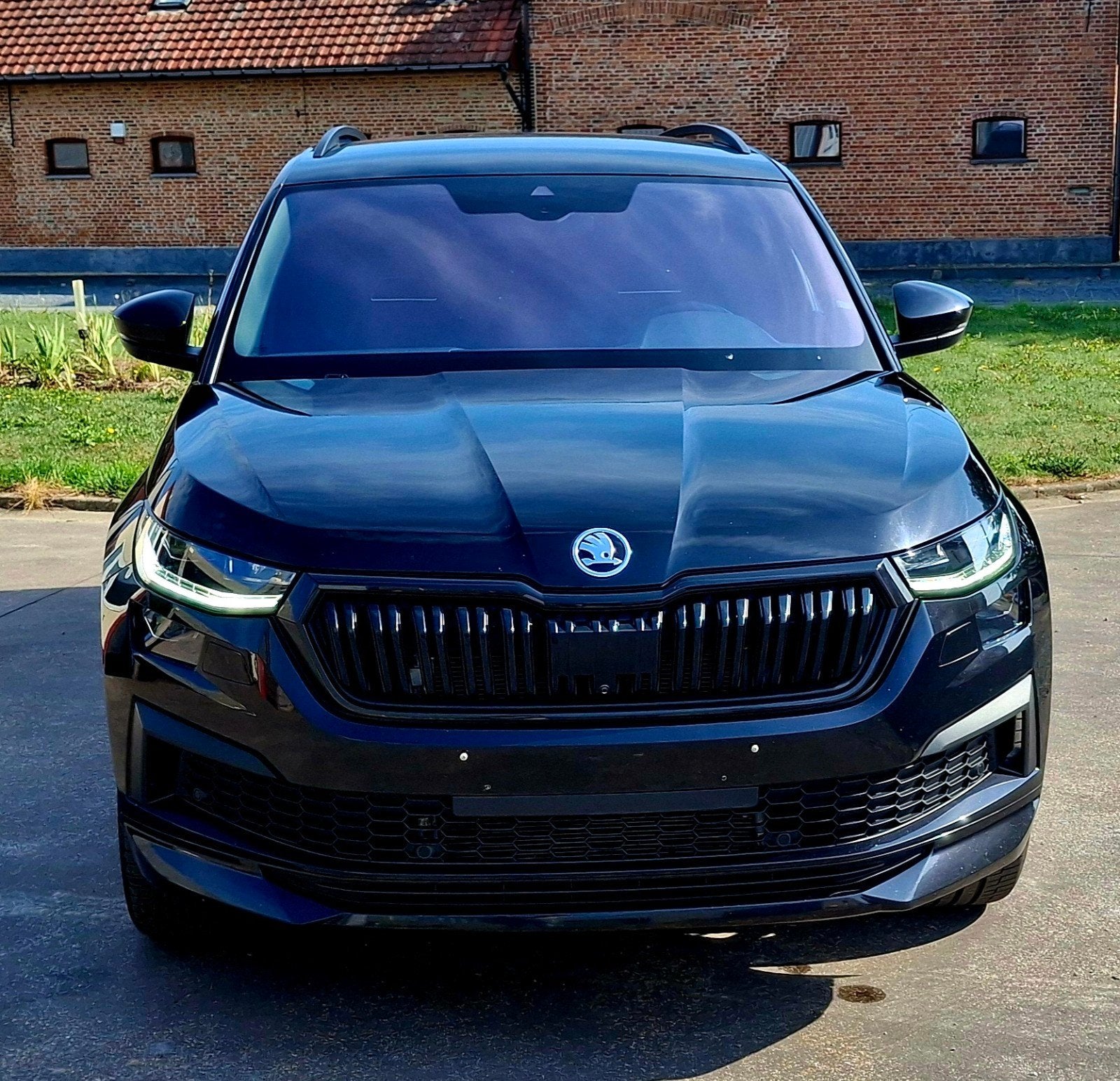 ŠKODA KODIAQ SPORTLINE 2.0 TDI DSG, Auto's, Automaat, Dealer onderhouden, Zwart, Bedrijf