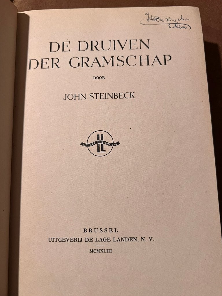 De druiven der grampschap - John Steinbeck, Ophalen of Verzenden, Gelezen, John Steinbeck, Amerika