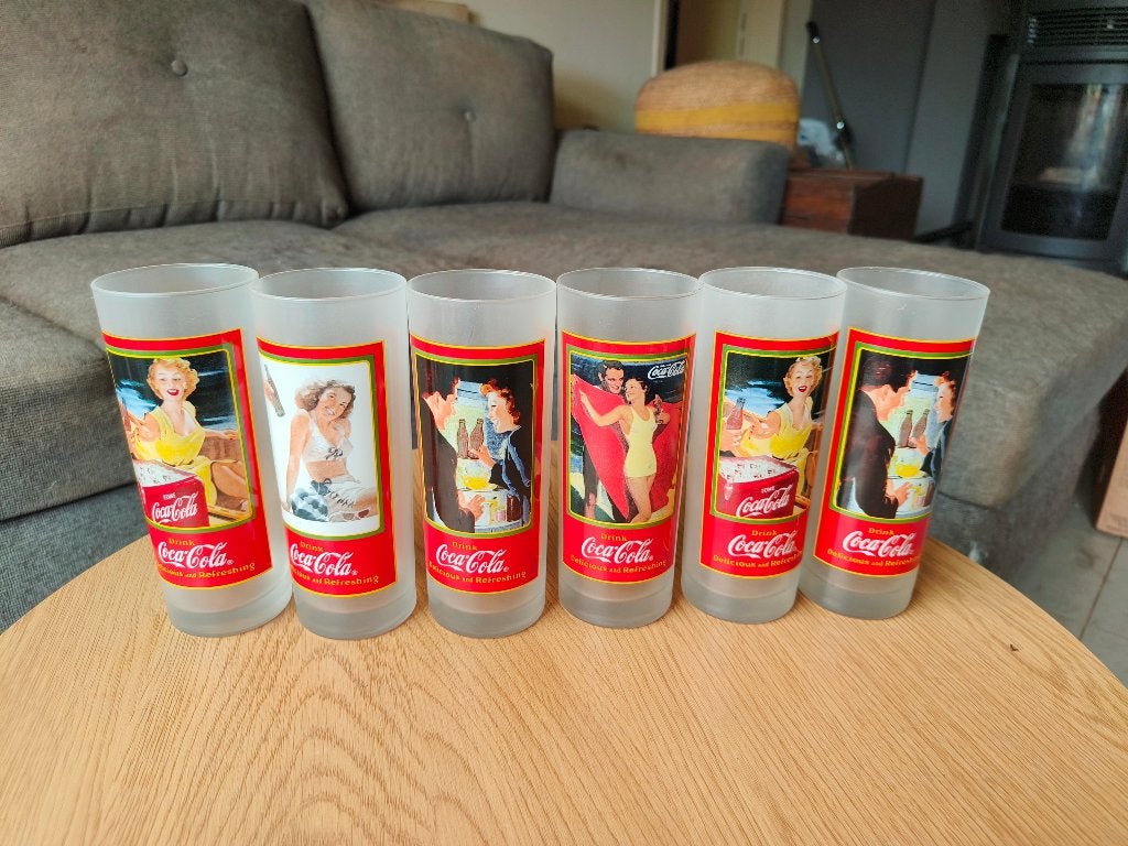 Coca cola verzamel glazen, Ophalen, Zo goed als nieuw, Frisdrankglas