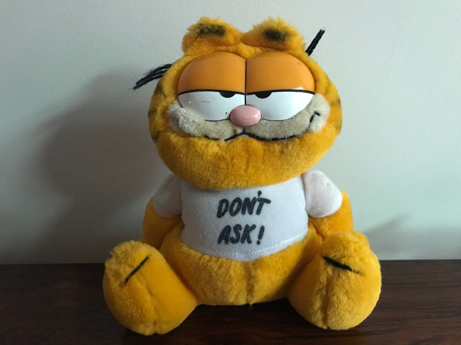 Garfield Don’t ask ! Knuffel pluche pop, Ophalen of Verzenden, Gebruikt, Tv, Actiefiguur of Pop