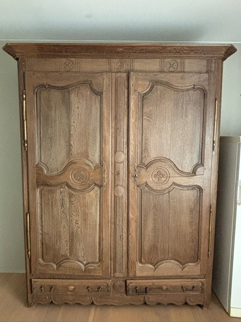Decoratieve kleerkast, Huis en Inrichting, Kasten | Kleerkasten, 200 cm of meer, 150 tot 200 cm, Eikenhout, 50 tot 75 cm