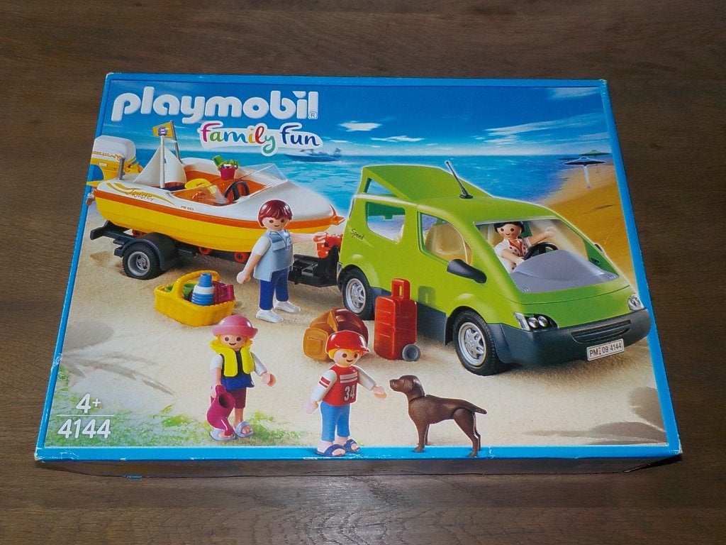 Playmobil 4144 Voiture familiale avec bateau Family Fun neuf, Neuf, Enlèvement ou Envoi, Family fun, Bateau