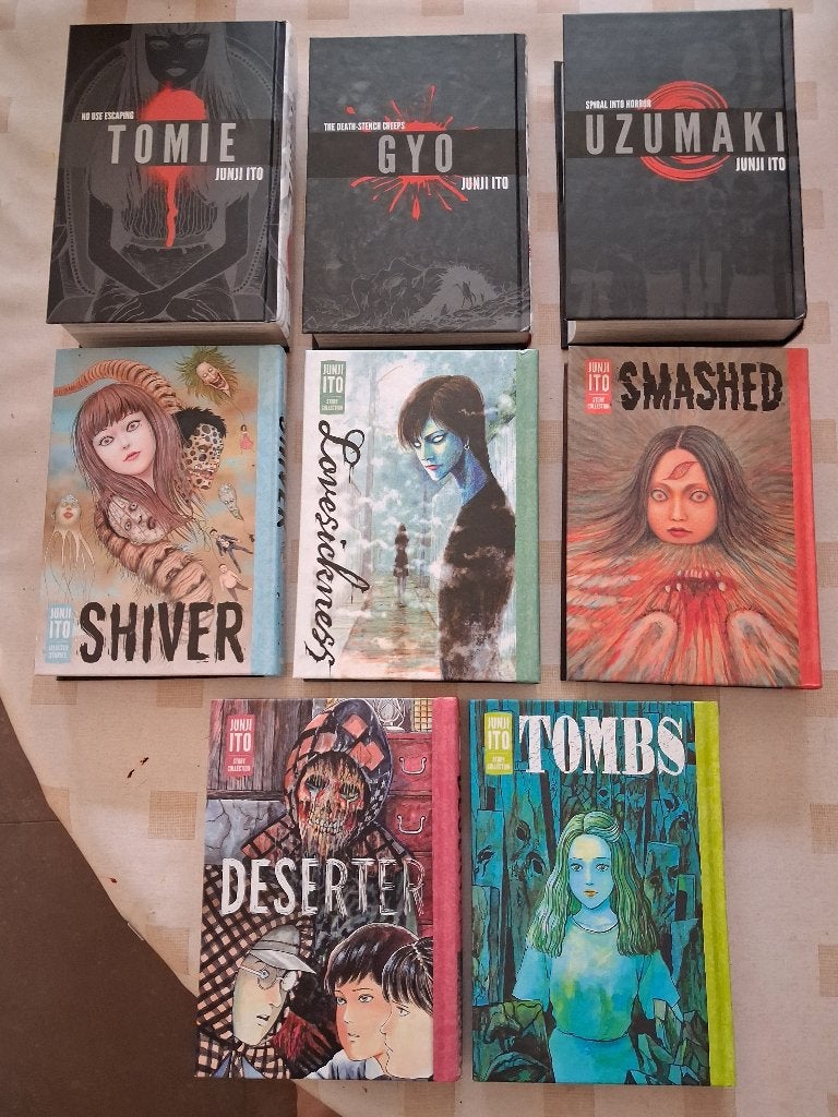 Manga: Junji Ito manga deel I, Meerdere stripboeken, Ophalen of Verzenden, Zo goed als nieuw, Junji Ito