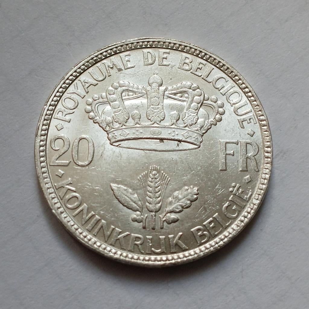 20 francs 1935, Enlèvement ou Envoi, Argent, Argent