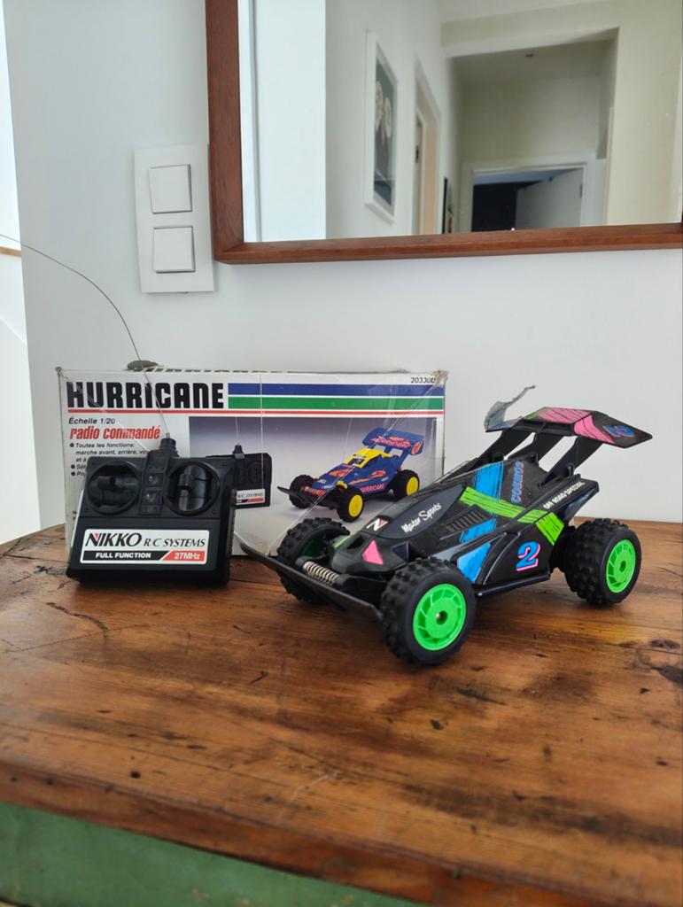 Vintage Nikko Hurricane (1/20) 1990, Autres échelles, Enlèvement ou Envoi, Voiture off road, Utilisé