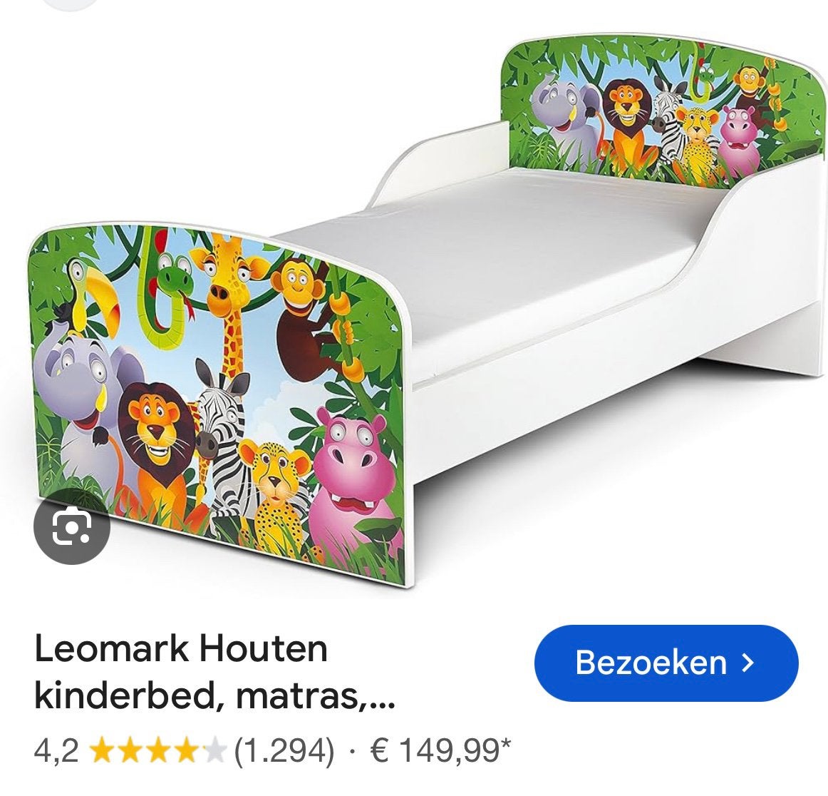 Peuterbed, Ophalen, Zo goed als nieuw, Matras