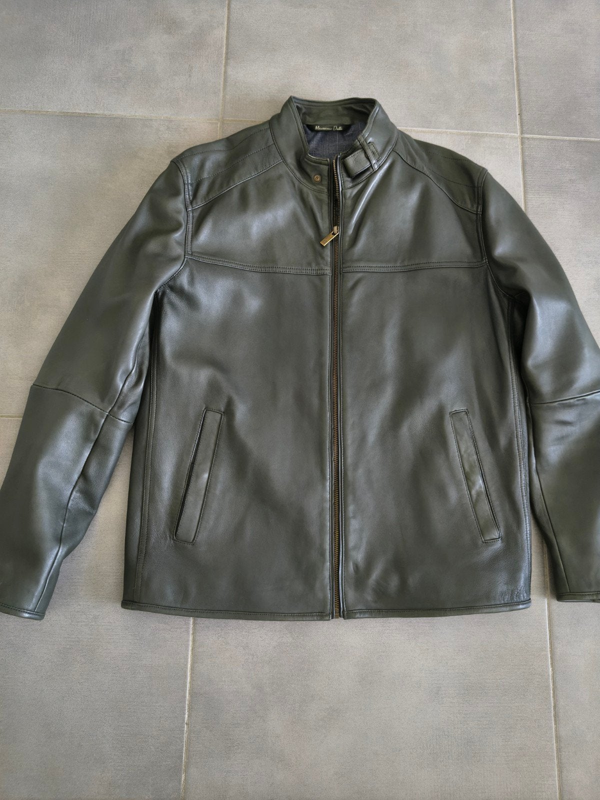 lederen jas, Kleding | Heren, Maat 52/54 (L), Ophalen of Verzenden, Zo goed als nieuw, Massimo Dutti