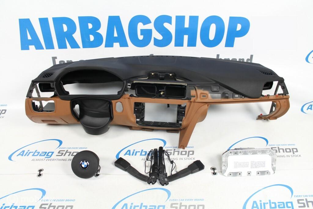 Airbag kit - Tableau de bord brun M BMW 3 serie F30 F31 F34