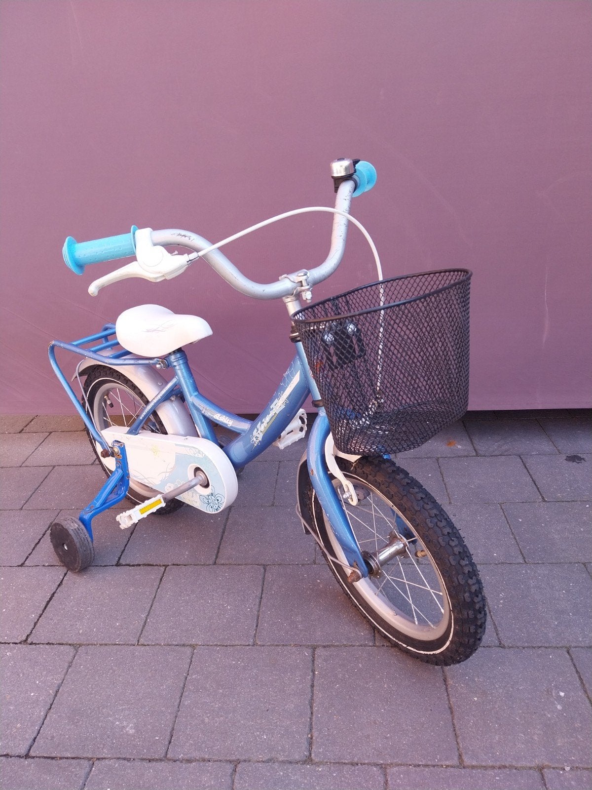 Meisjesfiets 14 inch., Ophalen, Terugtraprem, Handrem
