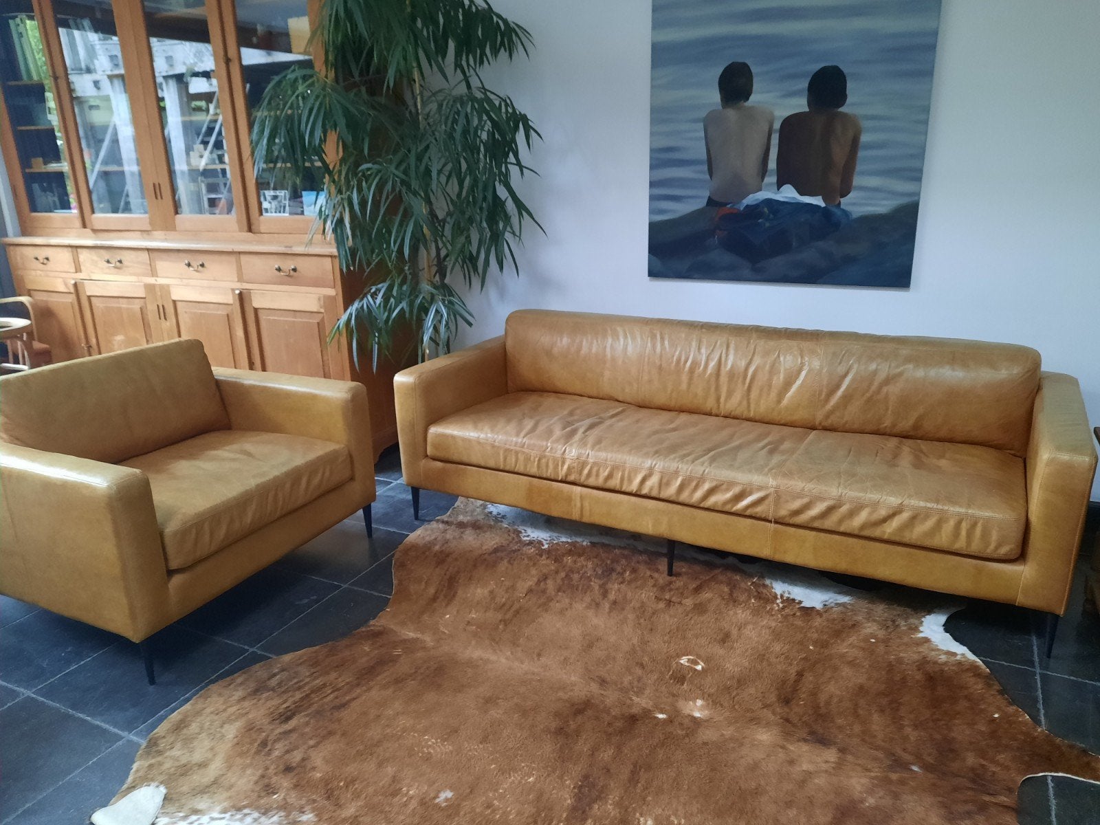 Salon moderne en cuir de veau, Enlèvement