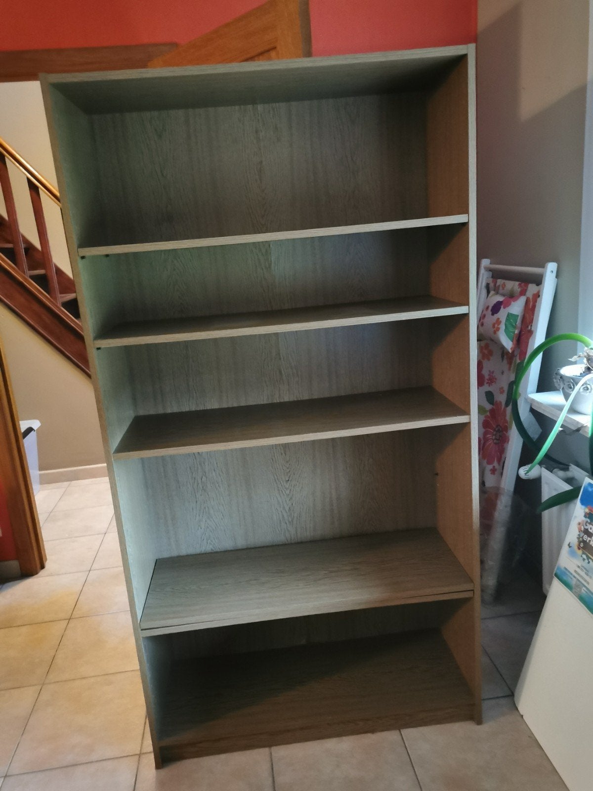 boekenrek bruin, Ophalen