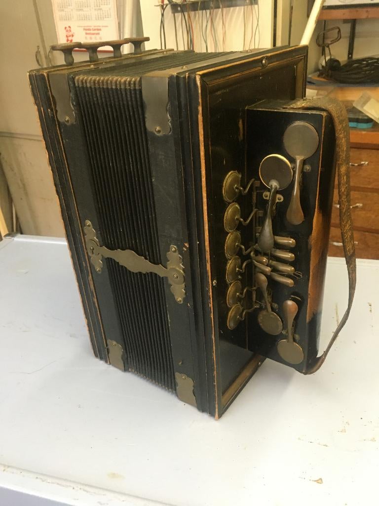 oude accordeon, Musique & Instruments, Enlèvement, Utilisé