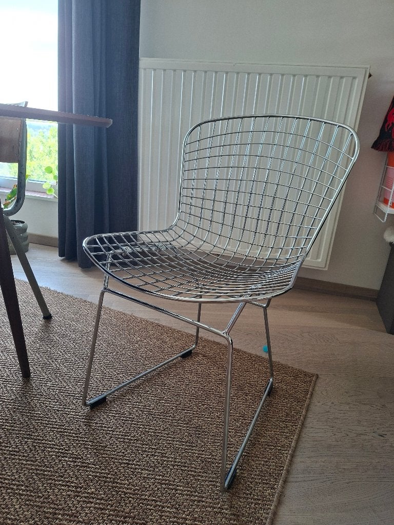 Chaise style Bertoia, Ophalen, Zo goed als nieuw, Metaal, Twee