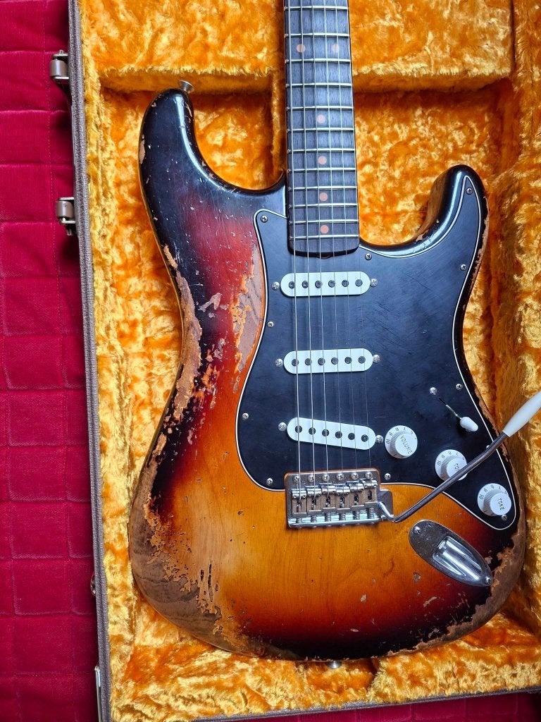 Fender Custom Shop LTD Poblano Strat Suphrel, Musique & Instruments, Enlèvement, Comme neuf, Solid body, Fender