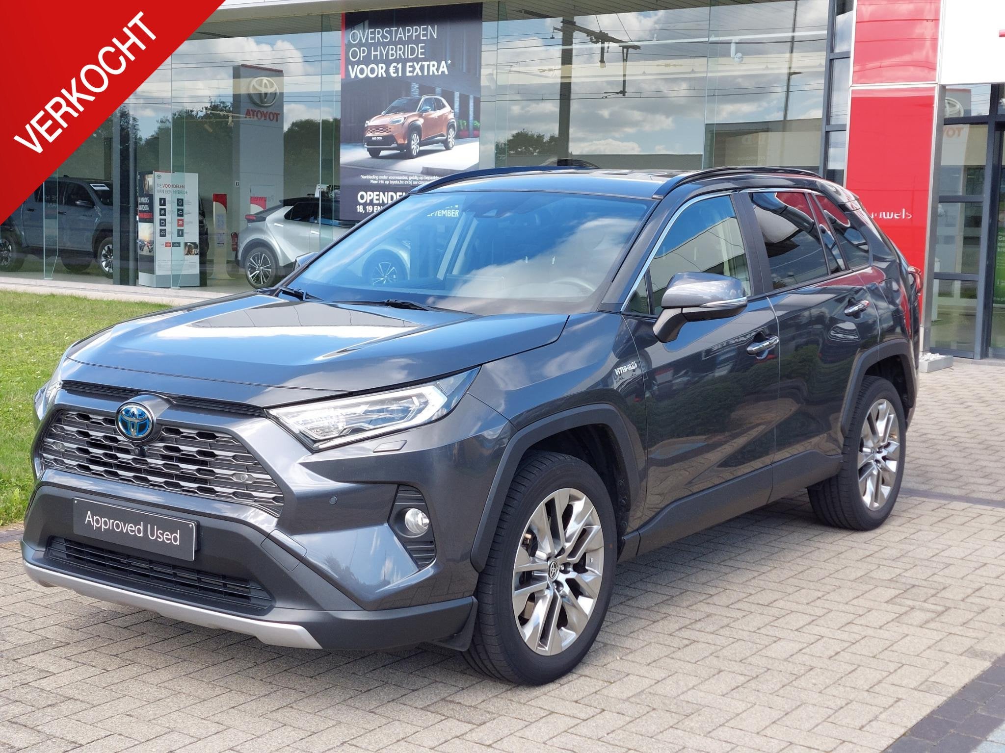 Toyota RAV4 2.5 Hybrid e-CVT AWD-i Premium Plus, Autos, Argent ou Gris, 2487 cm³, Hybride rechargeable, 5 portes