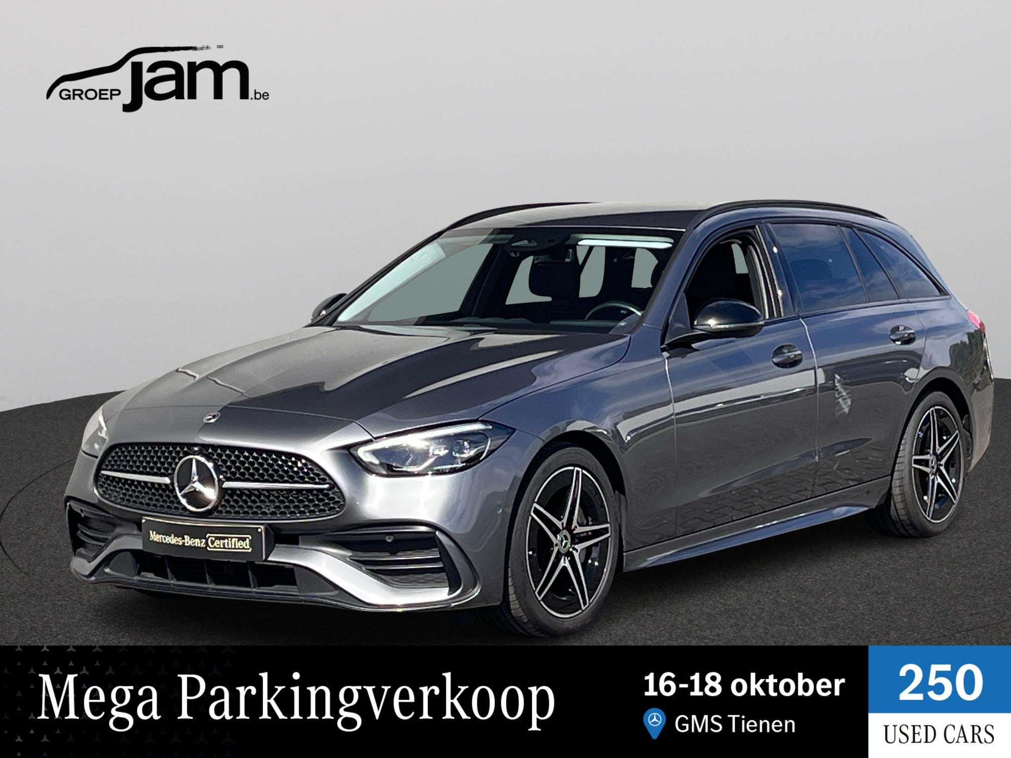 Mercedes-Benz C-Klasse Break C 180 T Amg + trekhaak, Auto's, Automaat, Zwart, 152 g/km, 5 deurs