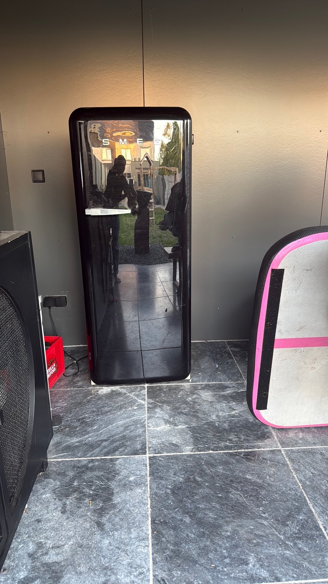 Smeg ijskast, Ophalen, Gebruikt, Met vriesvak