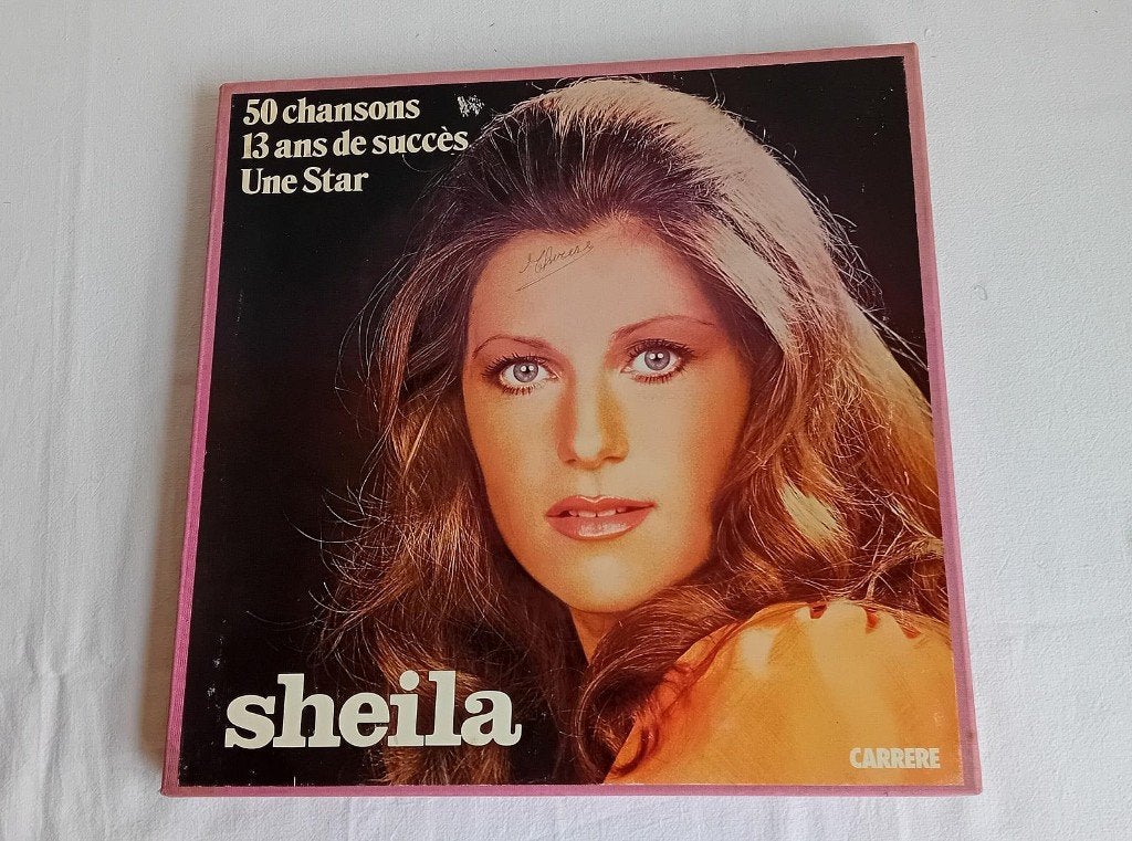 Sheila - Coffret 33 trs + lot de 32 disques vinyl + magazine, Pop, Enlèvement, Utilisé, Coffret