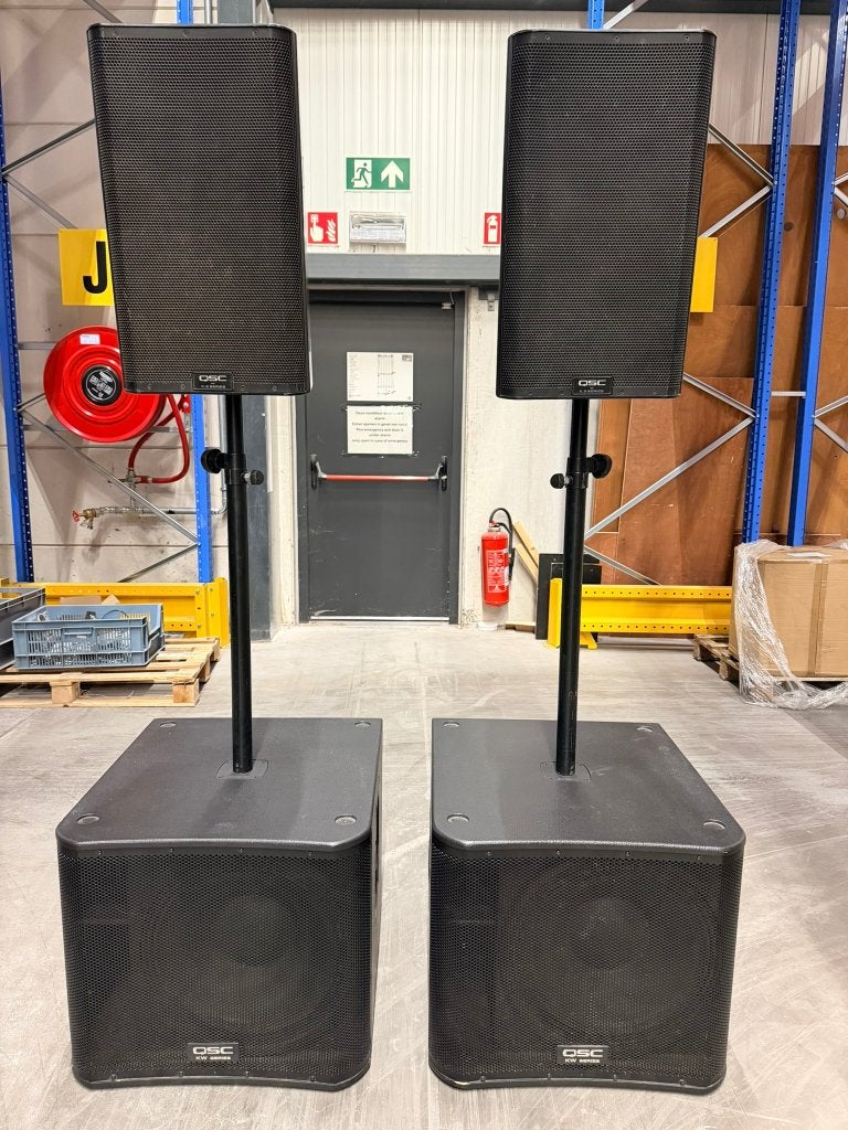 QSC Geluidsset – 2x K12.2, Ophalen, Gebruikt, 1000 watt of meer, P.A.