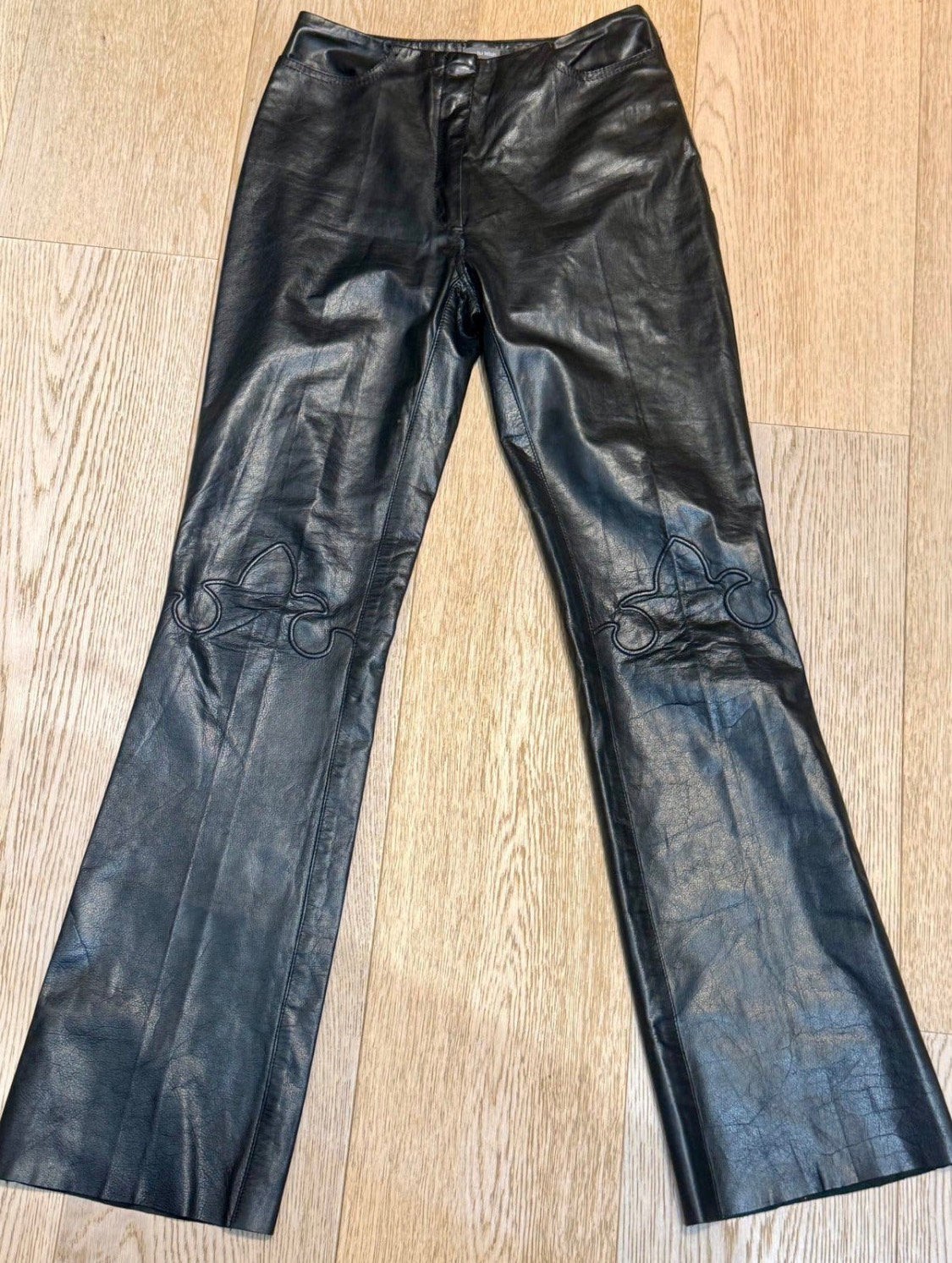Barbara Bui ( luxe ) pantalon en cuir de vachette T34, Enlèvement ou Envoi, Comme neuf, Noir