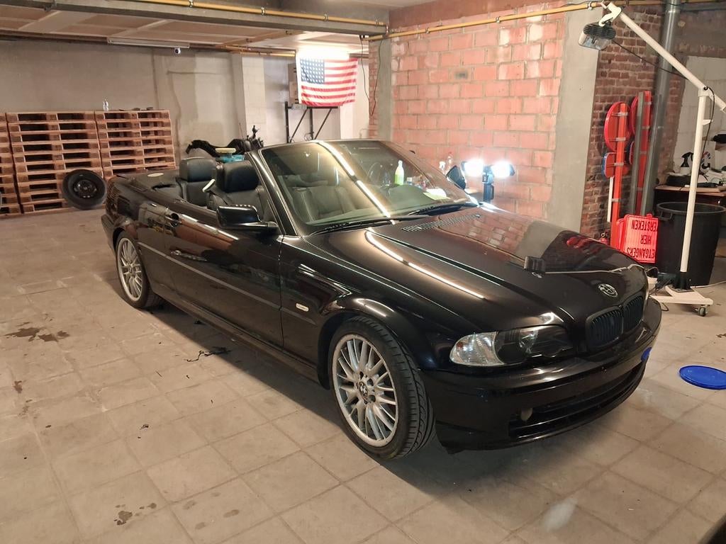 Bmw 325i e46 cabrio : black on black edition, Auto's, BMW, Bedrijf, Te koop