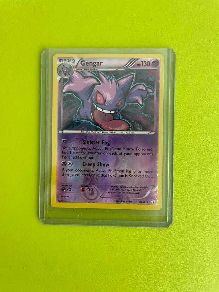 Gengar reverse holo #35 generations - played condition, Hobby en Vrije tijd, Verzamelkaartspellen | Pokémon, Ophalen of Verzenden