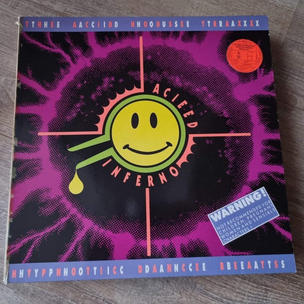 LP Various – Acieed Inferno, CD & DVD, Vinyles | Compilations, Utilisé, Dance et House, LP, 12 pouces, Enlèvement ou Envoi