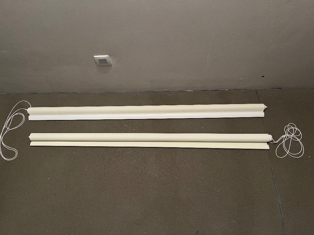 Rolgordijnen, Huis en Inrichting, Ophalen, Wit, Gebruikt, 150 cm
