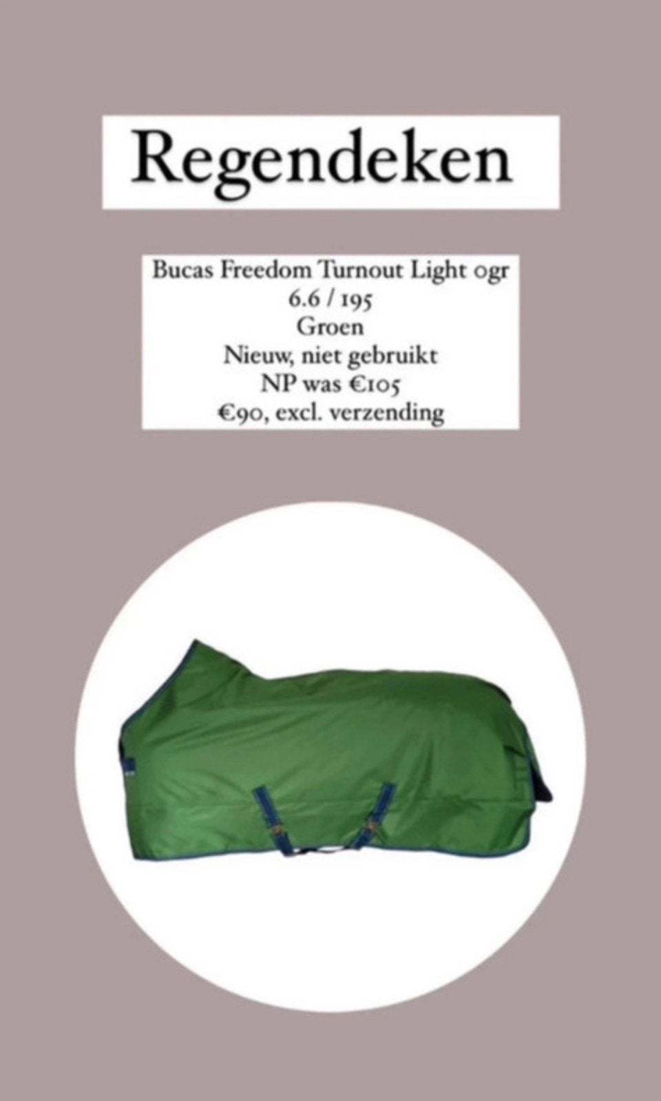 Bucas freedom Turnout light 0gr 6.6/195 NIEUW, Bucas, 0 g, Nieuw, Ophalen of Verzenden