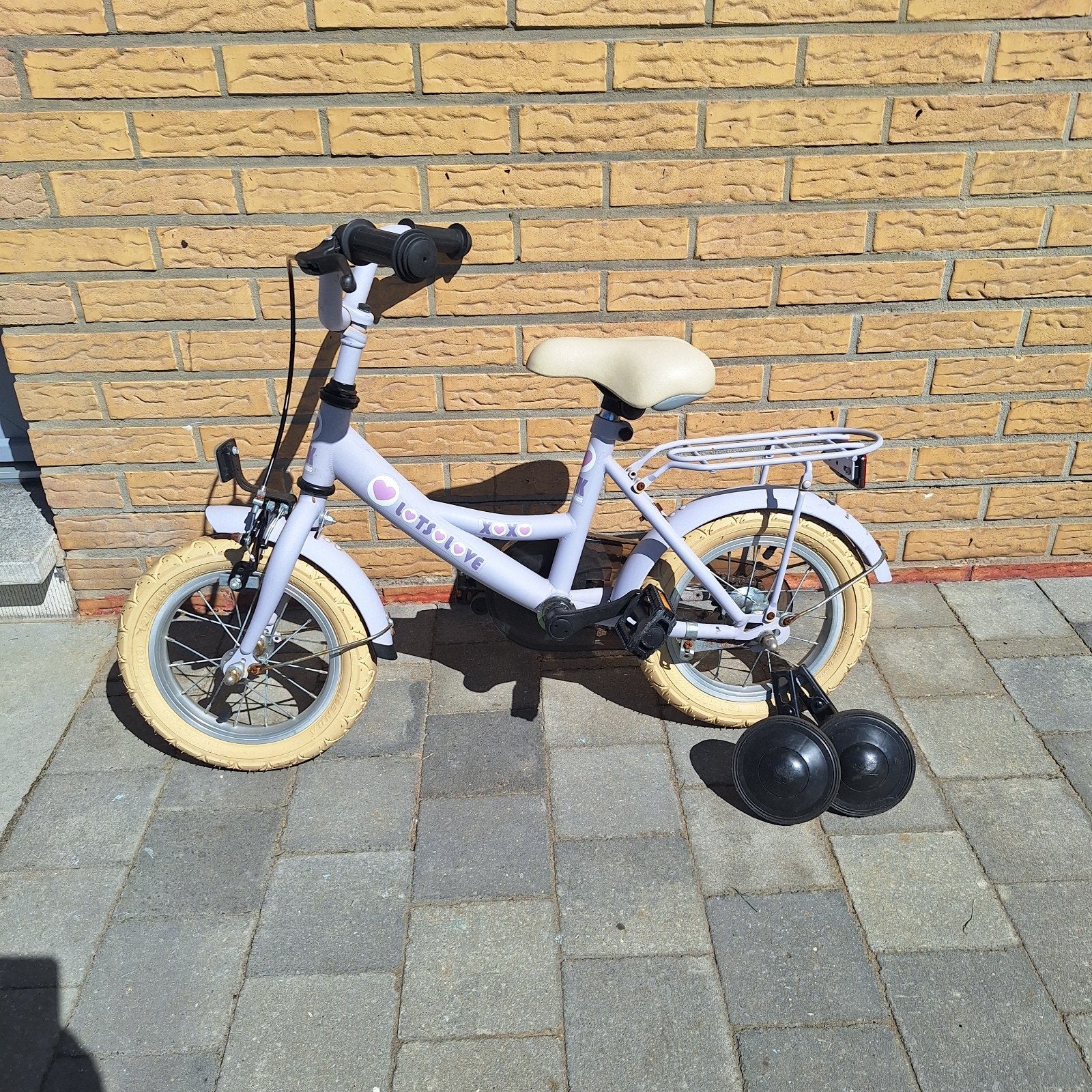 12 inch meisjes fiets met zijwieltjes te koop, Enlèvement