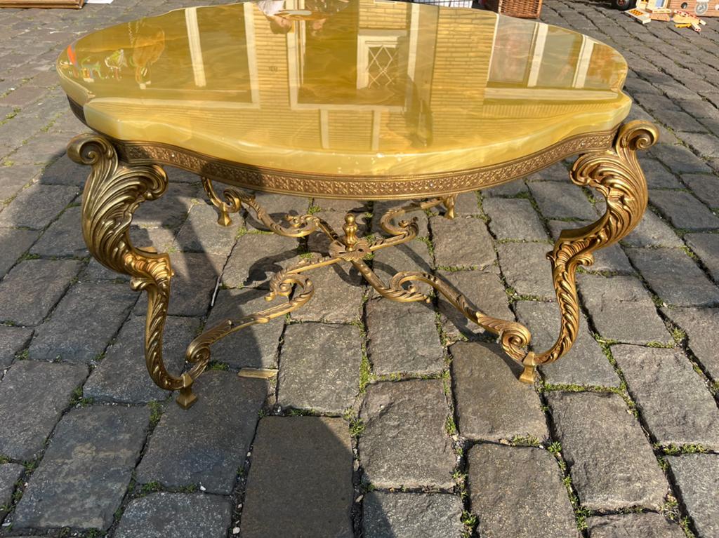 Antieke salontafel marmer blad, Antiek en Kunst, Antiek | Woonaccessoires, Ophalen