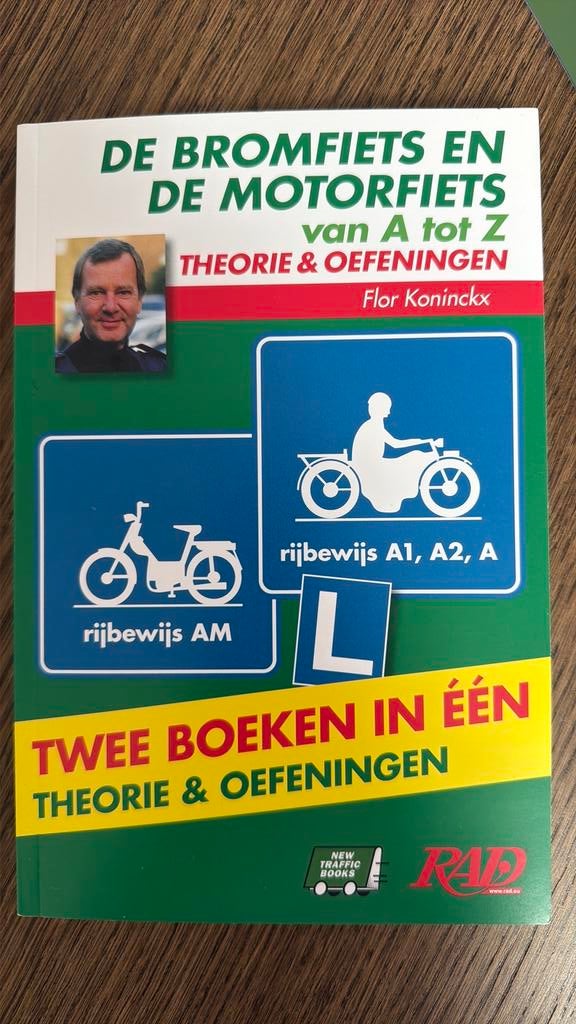 De bromfiets en motorfiets van A tot Z theorie en oefeningen, Boeken, Ophalen of Verzenden, Nieuw