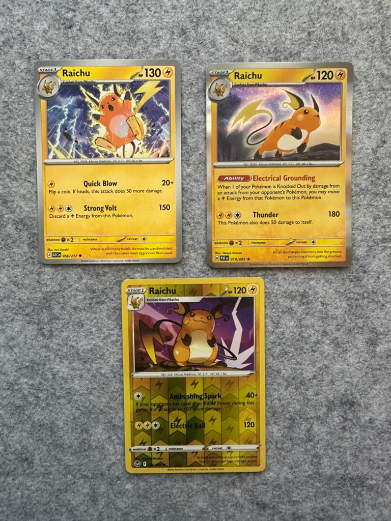 Raichu Bundle – Diverse Sets – Rare / Holo / Reverse Holo, Ophalen, Zo goed als nieuw